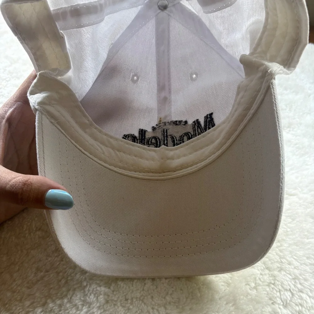 Modelo Especial Beer Baseball Cap White Embroidered Snapback Hat Adjustable